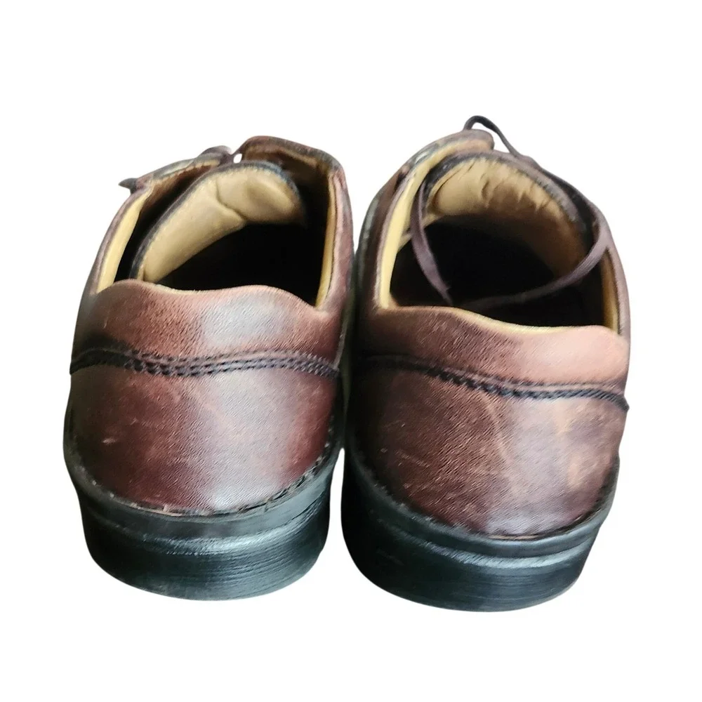 Birkenstock Footprints Oxford Mens 42 Brown Leather Lace Up Plain Toe Shoes